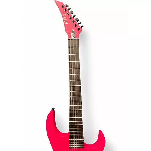 Used Kiesel MOX7 HOT PINK Solid Body Electric Guitar HOT PINK