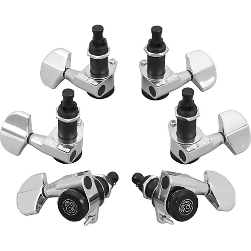 D'Addario Auto-Trim Tuning Machines/3 Per Side Chrome