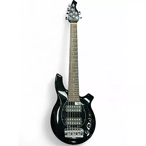 Used Ernie Ball Music Man Bongo 6 String Black Electric Bass Guitar Black