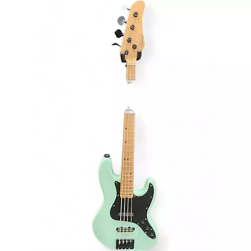 Used Schecter Guitar Research J-4 Diamond Series Sea Foam Electric Bass Guitar sea foam
