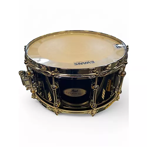 Used Pearl 6.5X14 Reference Pure Snare Black Drum Black 15
