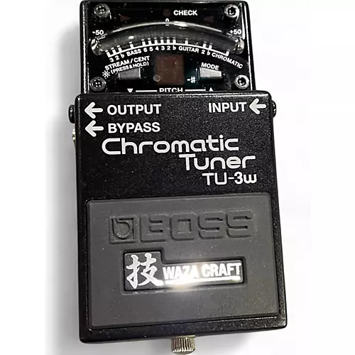 Used BOSS TU3W Waza Craft Chromatic Tuner Pedal