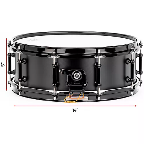 Pearl Ultracast 5/3/5mm Cast Aluminum Snare Drum 14 x 5 in. Black