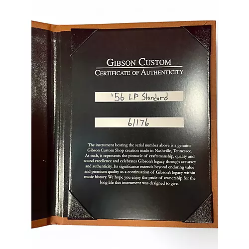 Used Gibson 56 Les Paul Standard Custom Gold Top Solid Body Electric Guitar Gold Top