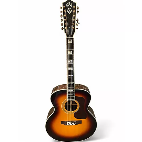 Used Guild F512 Tobacco Burst 12 String Acoustic Guitar Tobacco Burst