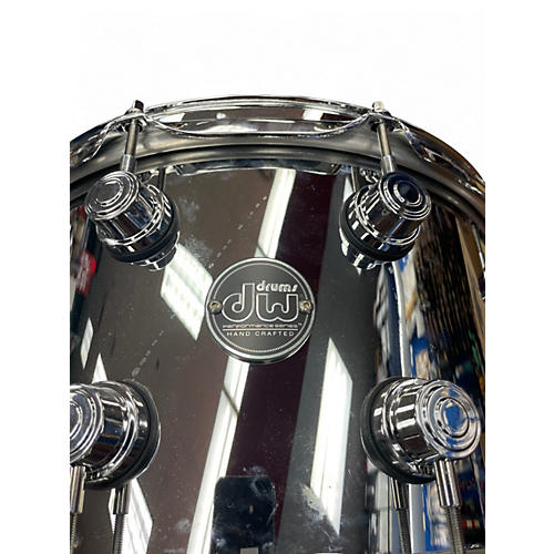 Used DW 8X14 Performance Series Steel Snare Silver Drum Silver 18