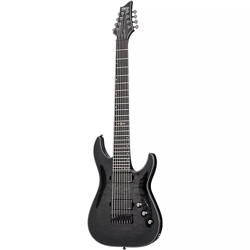 Schecter Guitar Research Hellraiser Hybrid C-8 8-String Electric Guitar Transparent Black Burst