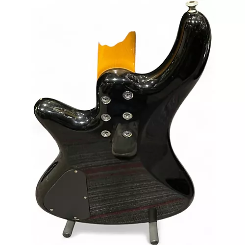 Used Schecter Guitar Research DELUXE 4 Black Electric Bass Guitar Black