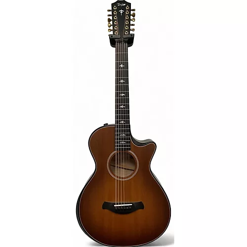 Used Taylor 652 CE Buliders Edition Wild Honey Burst Satin 12 String Acoustic Electric Guitar Wild Honey Burst Satin