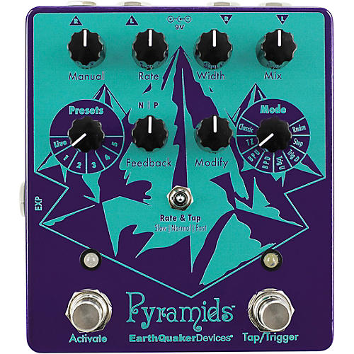 EarthQuaker Devices Pyramids Stereo Flanger Effects Pedal