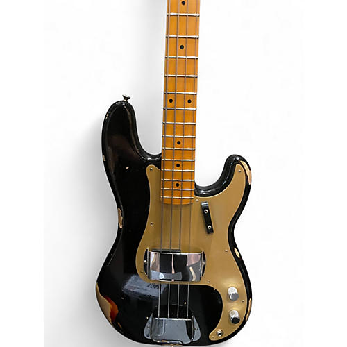Used Fender LTD 58 P BASS RELIC Black Electric Bass Guitar Black