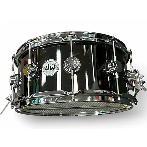 Used DW 14X6.5 Collector's Series Snare Black Nickel Drum Black Nickel 213