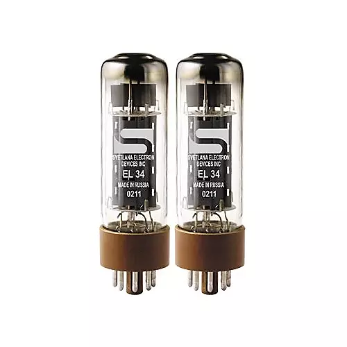 Svetlana EL34 Matched Power Tubes Hard/Blue Duet