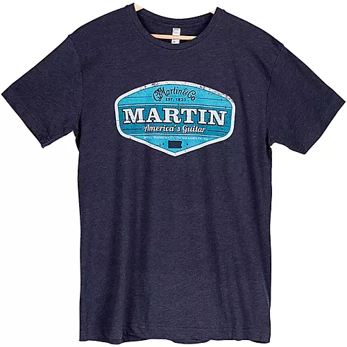 Martin Vintage Logo Short Sleeve T-Shirt XX Large Blue