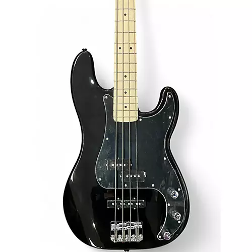 Used Squier Precision Bass Black Electric Bass Guitar Black