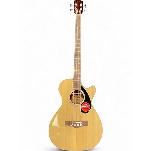 Used Fender cb-60sce Natural Acoustic Bass Guitar Natural