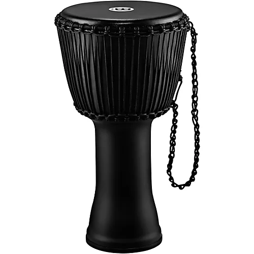 MEINL Travel Series Rope Tuned Djembe with Goat Head 12 in. Phantom Black