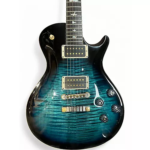 Used PRS McCarty 594 10 Top Trans Blue Solid Body Electric Guitar Trans Blue