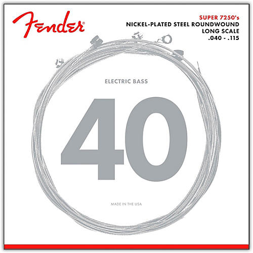 Fender 7250-5L Super Bass Nickel-Plated Steel Long Scale 5-String Bass Strings - Light