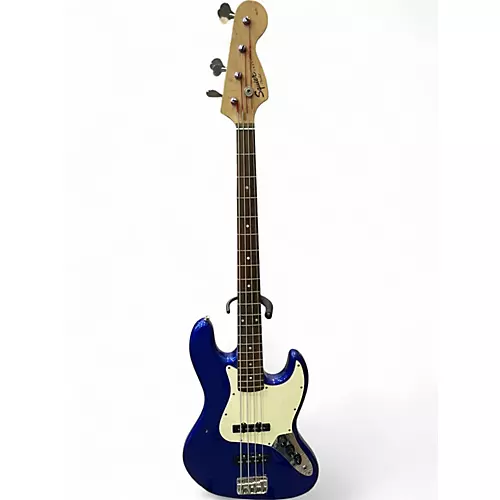 Used Squier Affinity Jazz Bass Blue Electric Bass Guitar Blue