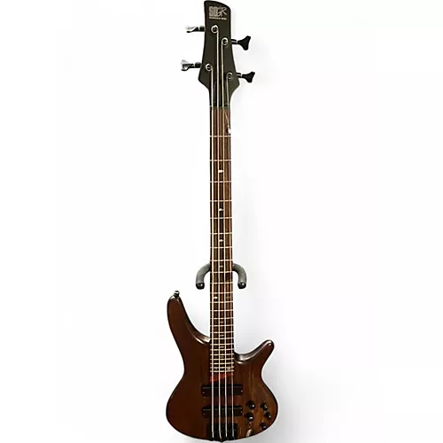 Used Ibanez SR600 Brown Electric Bass Guitar Brown