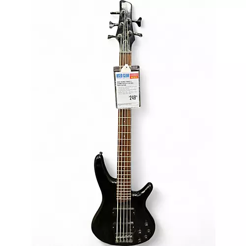 Used Ibanez SR405 5 String Black Electric Bass Guitar Black