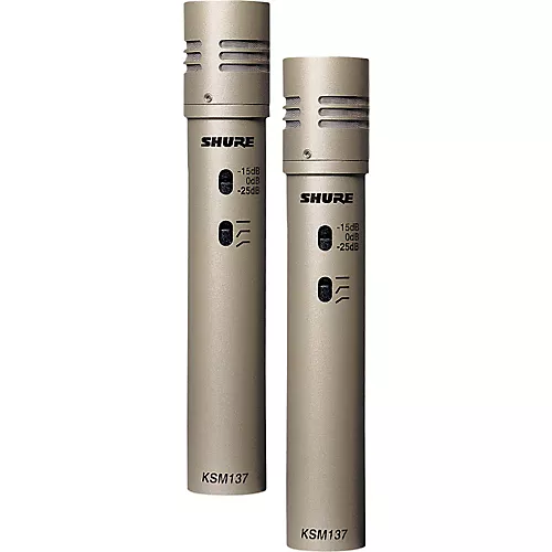 Shure KSM137/SL STEREO Cardioid Condenser (Stereo Pair) Champagne