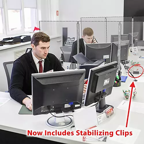 VICTORY DISPLAY Three Panel COVID19 Desktop Guard with Hinges