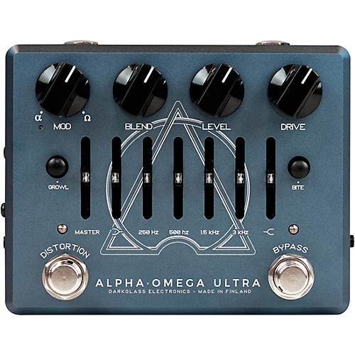 Darkglass Alpha Omega Ultra V2 Bass Preamp Pedal Blue