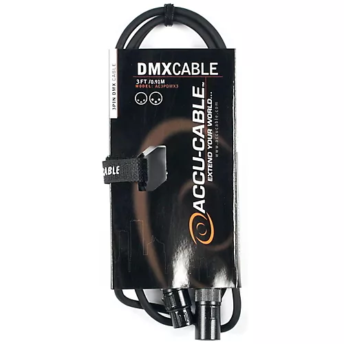 American DJ 3-Pin DMX Lighting Cable 3 ft.