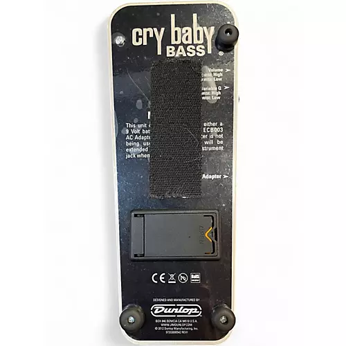 Used Dunlop CRYBABY BASS Effect Pedal
