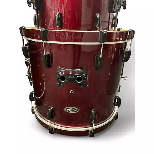 Used Pearl 5 Piece Export Wine Red Drum Kit Wine Red