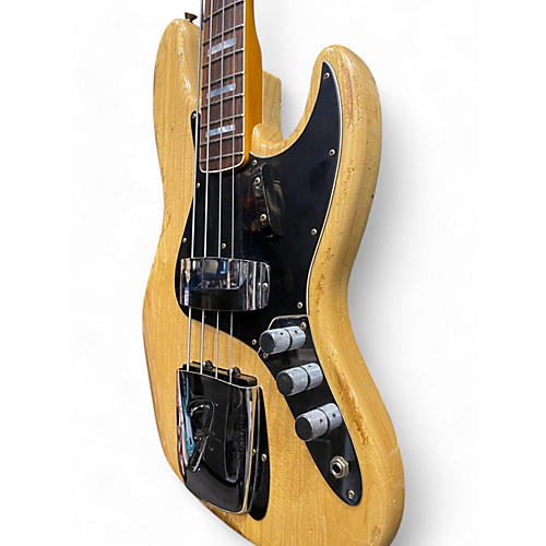 Used Fender CUSTOM JAZZ BASS LIMITED Natural Electric Bass Guitar Natural