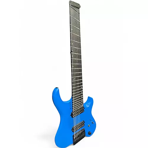 Used Kiesel Vader 8 Multi-Scale Blue Solid Body Electric Guitar Blue