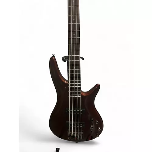 Used Ibanez SR305 5 String Brown Electric Bass Guitar Brown