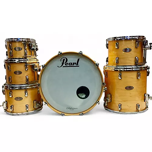 Used Pearl 6 Piece Reference Series Natural Drum Kit Natural