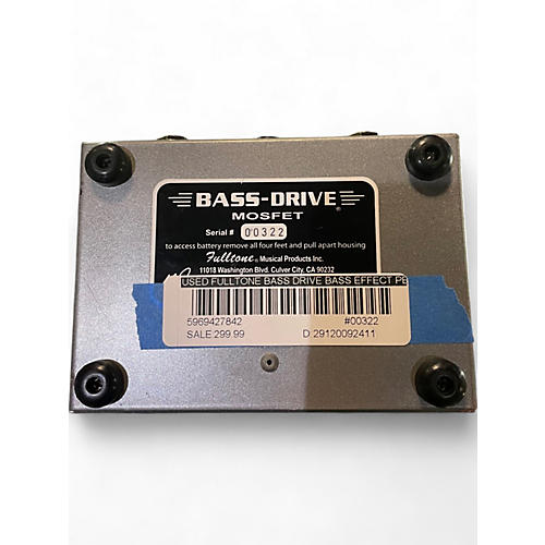 Used Fulltone Bass Drive Bass Effect Pedal