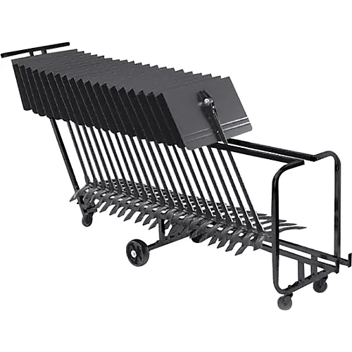 Proline 6-Pack Professional Orchestral Music Stand With Manhasset Storage Cart (Holds 25)