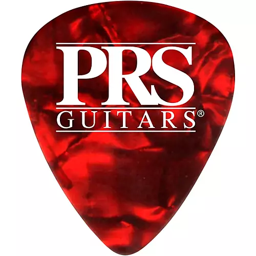 PRS Red Tortoise Celluloid Guitar Picks Medium 72 Pack