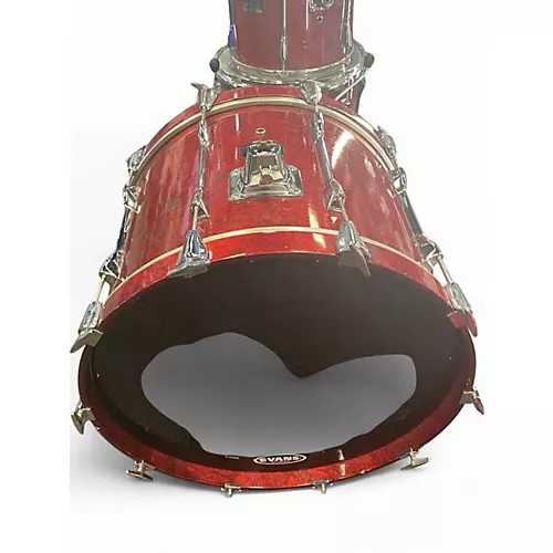 Used Yamaha 4 Piece Club Custom Cherry Drum Kit Cherry