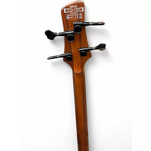 Used Ibanez SR700 Amber Electric Bass Guitar Amber