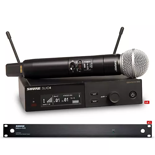 Shure SLXD 4 Handheld Wireless Microphone Bundle Band H55