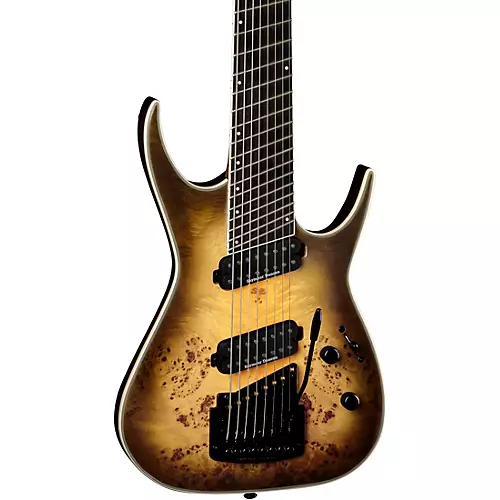 Open-Box Dean Exile Select 8 MultiScale with Kahler Condition 2 - Blemished Satin Natural Black Burst 194744830976