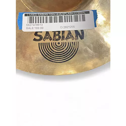 Used SABIAN 10in HHX Splash Cymbal 28