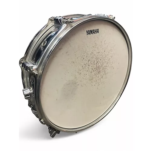 Used Yamaha 5.5X14 STEEL SNARE Silver Drum Silver 10