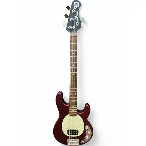 Used Ernie Ball Music Man Stingray SUB Bass Wine Red Electric Bass Guitar Wine Red