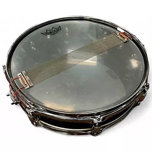 Used Pearl 13in Piccolo Steel Snare Black Drum Black 31
