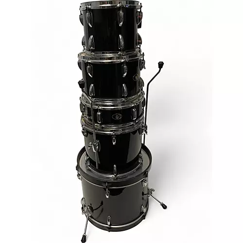 Used TAMA 5 piece Stagestar Black Drum Kit Black