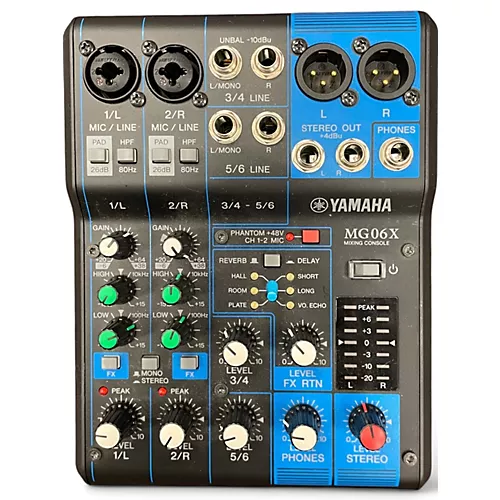 Used Yamaha MG06X Unpowered Mixer
