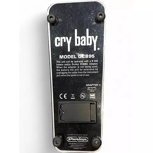 Used Dunlop GCB95 Original Crybaby Wah Effect Pedal